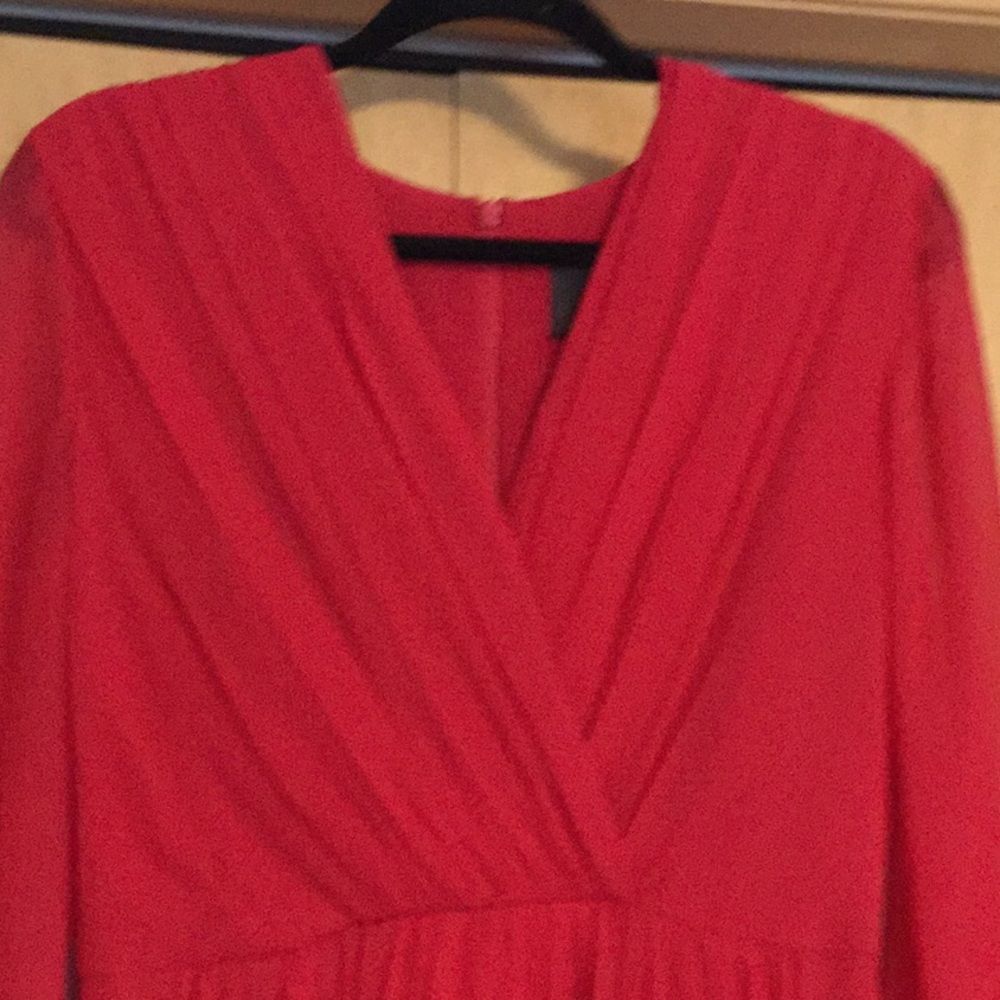 MAX MARA Genarca PleatedLong Sleeve Georgette Gown - Picture 5 of 12